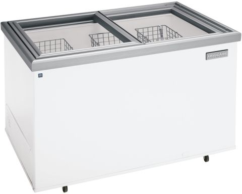 Frigidaire FCCG201FW Commercial Series Food Service Grade Ice Cream Freezer, 19.7 cf capacity, Sliding Glass Lid with Lock, NSF-Certified for food service applications, Heavy Duty Casters, Heavy Duty Cooling System that meets NSF standards, Cold Control Capable of +10 degrees Farenheit for hand dipping ice cream, Three heavy duty, NSF Certified wire storage baskets, NSF-Certified Thermometer (FCCG-201FW FCCG 201FW FCCG201-FW FCCG201 FW)