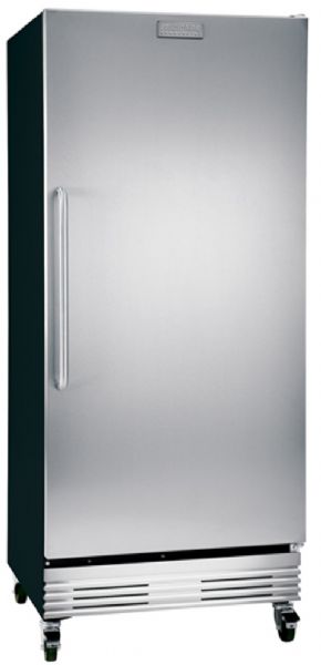 Frigidaire FCRS201RFB Commercial Series Food Service Grade Refrigerator, 19.53 Cu. Ft. Capacity, Dynamic condenser improves performance in higher temperature environments, Heavy duty cooling system, NSF certified performance, locking casters, NSF certified steel shelves, Sealed cabinet interior for easy cleaning, Stainless steel door, Stainless steel evaporator cover, Stainless Steel Door/Black Frame (FCRS-201RFB FCR S201RFB FCRS201 RFB FCRS201 RFB)