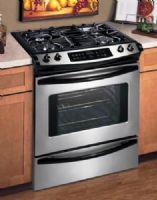 Frigidaire FCS366EC Slide-in Dual Fuel Range, Stainless Steel, EasySet 350 Electronic Oven Control, Full-Surface, 3-Piece Cast Iron Grates & Caps with Matte Finish, 4.2 Cu. Ft. Electric Self-Cleaning Oven with Auto-Latch Safety Lock, Smudge-Resistant EasyCare Genuine Stainless Steel (FCS-366EC FCS366 FCS366E) 