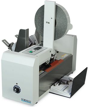 Formax FD 262 Single Head Tabber, makes quick work of applying tabs to folded mailpieces, Up to 12,000 pieces per hour (8.5 tri-folds); Integrated bottom feed for continuous operation, Simple, push-button controls and resettable LCD counter; Easily accessible knobs for tab placement and adjustment, Applicator and rollers ensure tab is tightly folded and sealed (FD262 FD 262)