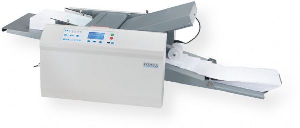 Formax P2054 AutoSeal FD 2054; Fast: Large jobs are processed quickly at speeds of up to 16,450 pieces per hour; Large LCD Interface: A large 2.8 (71mm) backlit LCD screen and user-friendly controls allow anyone to walk up and start processing forms in seconds; Drop-In Feed System: Three roller drop-in feed system produces dependable feeding of forms with no fanning required; 17 Form Capability (FD2054 FD 2054)