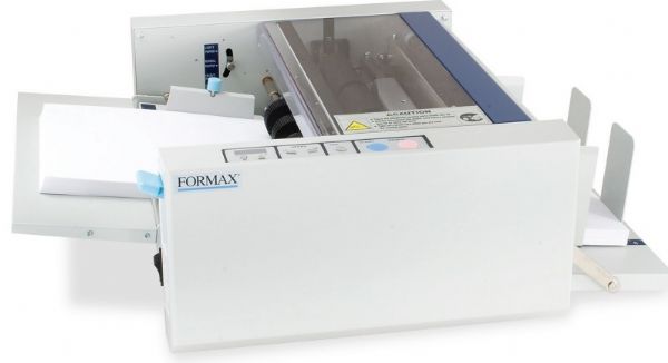 Formax FD 4170 Cut Sheet Burster; 5-level speed adjustment: 42, 64, 89, 114, 140 sheets per minute; 4-digit LCD Counter; Feed tray capacity of up to 400 sheets; Three-tire, top-loading feed system; Accommodates a wide range of paper stock, up to 110# index (175gsm); Paper sizes up to 11 x 17; Adjustable side guides for different form widths; Last job memory; Pre-programmed cut settings for 11, 14, 17 paper; Weight 56 lbs (FD4170 FD 4170)