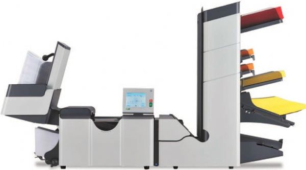 Formax FD 6404-Standard 2 Inserter with Two Station and 2 Standard Feeders; 2 - 6 fully-automatic feed stations, Full-color 5.7 touchscreen control panel, flips down and reverses for use on opposite side, 25 programmable jobs; Large power stacker holds up to 500 filled envelopes, with reverse stacking output; Water Level Detection alert on control panel; AutoSetTM: One-touch set-up; Processes up to 4,000 envelopes per hour; Approx. Weight  242 lbs (FD6404Standard2 FD 6404-Standard 2)