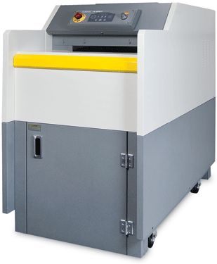 Formax FD 8806CC Industrial Conveyor Shredder; Belt-Feed Industrial Shredding System: Designed to shred entire files, stacks of computer forms, cardboard, tapes, ribbons, CDs and magnetic disks LED Control Panel: Integrated digital load indicator and sensors Front Waste Bin Access: Front cabinet door allows the shredder to be placed against a wall to maximize space savings; Weight 1008 Lbs (FD8806CC FD 8806CC)