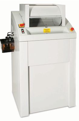 Formax FD 8850CC Industrial Shredder; Belt-Feed Industrial Shredding System: Designed to shred paper, stacks of computer forms, credit cards, CDs/DVDs, magnetic disks, USB flash drives, and even crumpled paper; Two Feed Inputs; LED Control Panel; ontinuous-Duty Motor for non-stop operation ; Safety Locking Capability; Weight 490 Lbs (FD8850CC FD 8850CC)