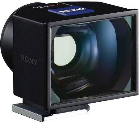 Sony FDA-V1K ZEISS Optical Viewfinder Kit For use with Cyber-shot RX1 Camera, See every detail with high-quality Carl Zeiss optics, Comfortable eyepiece for framing your shot, Attaches quickly and easily to the multi-interface shoe, Magnification ratio of 0.58x for clear detail, Comes with a carrying case and cloth, UPC 027242860216 (FDAV1K FDA V1K)