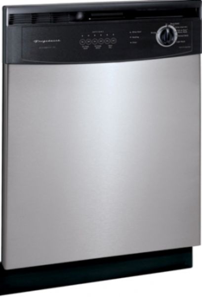 Frigidaire FDB700BFC Dishwasher in Stainless Steel, Alternating arm wash system, Detergent dispenser, Rinse aid dispenser, Electromechanical controls with 6 EZ clean pads & timer, Hi temp wash, Heat dry on/off, 5 level wash system (FDB700B FDB-700BFC  FDB 700BFC)