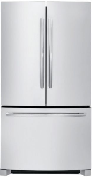 Frigidaire FDBG2250SS French Door Refrigerator; Adjustable Interior Storage; Over 100 ways to organize and customize your refrigerator; Bright Lighting; Our bright lighting makes it easy to see whats inside; Best-in-Class Ice; Water Filtration1; PureSource Ultra Water Filtration offers best-in-class water filtration so you get cleaner, fresher ice and water for your family; Ice Maker; Quick Ice delivers up to 37% more ice; Weight 365 lbs UPC 012505643408 (FDBG2250SS)