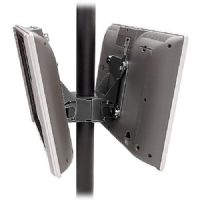 Chief FDP-4100B Dual Display 4000 Series Pole Mount Q2 Mounting System, Black; Depth from Pole 1 7/8" ,Pitch Adjustments Loosen screws to adjust Pitch then retighten to secure, Interface brackets compatible with all other 4000 Series products, Pole Attachments Slide over 1 1/2"–2" (OD) pole and tighten bolts to secure, UPC 841872015521 (FDP 4100B FDP4100B FDP-4100-B FDP-4100BLACK FDP4100BLACK FDP-4100 FDP4100) 