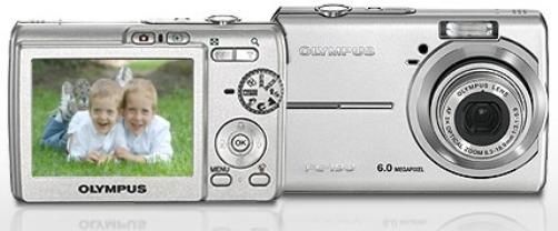 Olympus FE-190 Digital Camera, 6.0 Megapixel Effective, 6.4 Megapixel gross, 1/2.5 (1.2cm) CCD; 2.5