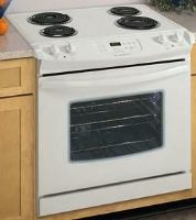 Frigidaire FED355ES Electric Range, 30" Self Clean, Drop-In, 4 High Watt Coil Elements, White Color (FED-355ES FED 355ES FED355E FED 355E FED-355E) 