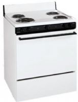 Frigidaire FEF303CW Freestanding Electric Range with 4 Coil Elements & Manual Clean, 30", 4.1 Cu. Ft. Manual Clean Oven, 4" Stub Backguard, Lift-Up Slab Cooktop, 1 - 8" Coil Element, 3 - 6" Coil Elements, 2600W Bake/3000W Broil, Chrome Burner Bowls, Front Manifold Controls, Solid Panel Door, Towel Bar Handle, 2 Oven Racks (FEF-303CW FEF 303CW) 