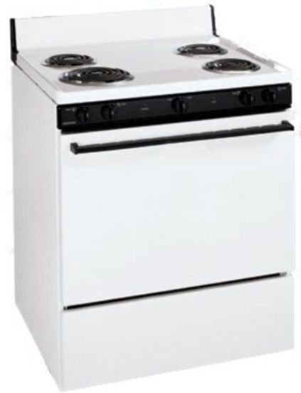 Frigidaire FEF303CW Freestanding Electric Range with 4 Coil Elements & Manual Clean, 30