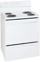 Frigidaire FEF312BS Free-Standing 30" Electric Coil Range with Manual Clean Oven, White, 2,100W / 1,250W Top Element, 2,600W Bake / 3,000W Broil, Towel Bar Handle, 2 Oven Racks, Color-Coordinated Panel Door, Oven Light with Automatic Switch, Backguard Console Controls (FEF-312BS FEF312-BS FEF312B FEF312) 