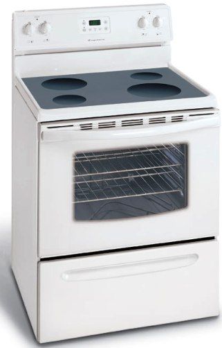 Frigidaire FEF339FS Electric Smoothtop Range w/ Manual Clean Oven - White, EasySet 100 Electronic Oven Control (FEF339FS FEF-339FS FEF339-FS FEF339F FEF339 FEF-339) 