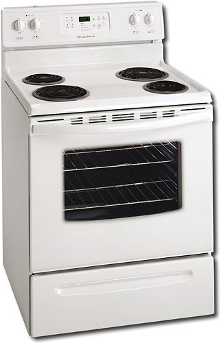 Frigidaire FEF355ES Electric Coil Range w/ Self Clean Oven - White, EasySet 300 Electronic Oven Control (FEF355ES FEF-355ES FEF355-ES FEF355E FEF355 FEF-355) 