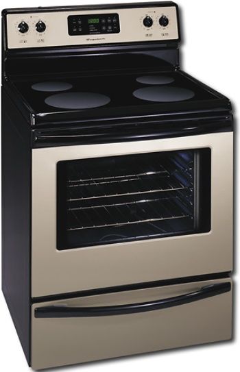 Frigidaire FEF366EM Self-Cleaning Freestanding Electric Range, EasySet 300 electronic oven controls are simple to operate, 5.3 cu. ft. oven capacity and 2 oven racks - Silver mist  (FEF 366EM     FEF-366EM)