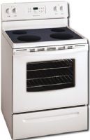 Frigidaire FEF366ES  Freestanding Electric Range with 4 Radiant Elements & Advanced Bake Cooking System, UltraSoft Backguard Design, Upswept Rangetop, Ceramic Smoothtop Cooking Surface-White (FEF  366ES        FEF-366ES)  