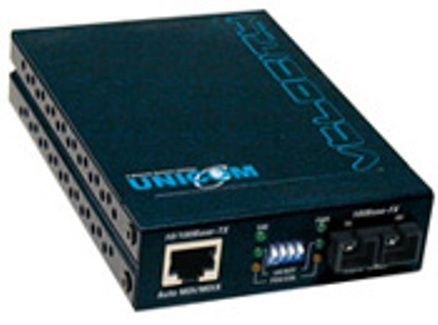 Unicom FEP-5401TF-C DualSpeed Converter, Single Mode, Dual SC (30Km), 1310nm. Wavelength, DIP Switch ON/OFF for UTP Auto Negotiation, Fiber Duplexing, and Loss Link Forwarding, IEEE 802.3u 10Base-T/100Base TX / 100Base-FX Fast Ethernet Standards (FEP5401TFC FEP-5401TF FEP-5401T FEP-5401 FEP5401)