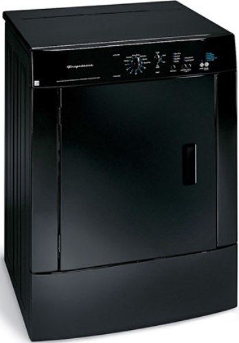 Frigidaire FEQ1442FE Front Load Electric Dryer, Black, 5.8 Cu. Ft. Super Capacity Drum, 7 Auto Dry Cycles, 4 Dryness Level Selections, 90 Minute Timed Dry, Control Lock, Cycle Status Lights, Precision Dry Moisture Sensor, Timed Dry Cycles, Tumble Care Drying System, Auto Press Saver Option (FEQ-1442FE FEQ 1442FE FEQ1442F FEQ1442)
