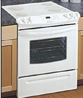 Frigidaire FES365ES Slide-In Electric Range with 4 Radiant Elements & Dual Radiant Baking System, White Color, One 6" to 9" Expandable Element,  One 8" Radiant Element, Two 6" Radiant Elements, Hot-Surface Indicator Light, Dual Radiant Baking System, 3400W Bake/2750W Broil, 2 Oven Racks, Two Position Vari-Broi-Hi/Lo (FES-365ES  FES 365ES) 