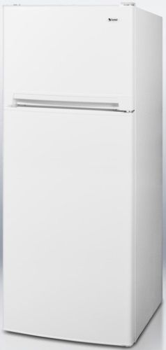 Summit FF1074 Counter-Depth Top-Freezer Refrigerator with Adjustable Wire Shelves, Door Storage, Adjustable Thermostat and Interior Light, 10.0 Cu. Ft. Capacity, White Body Color, White Door Color, Reversible Door Swing, Frost-Free Defrost Type, Fruit and Vegetable Crisper (FF-1074 FF 1074) 