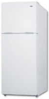 Summit FF1084WIM Freestanding Top Freezer Refrigerator 24" With 9.9 cu.ft. Total Capacity, 3 Glass Shelves, Right Hinge, Crisper Drawer, Frost Free Defrost, Energy Star Certified, Ice Maker, CFC Free In White; Interior light, automatically illuminates when you open the door; Frost-free operation, No-frost convenience for reduced user maintenance; UPC 761101047225 (SUMMITFF1084WIM SUMMIT FF1084WIM SUMMIT-FF1084WIM) 