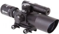 Firefield FF13014 Riflescope 2.5-10x40 with Green Laser, 2.5 - 10x magnification, IPX4 waterproof, 100 yd to 500 yd .223 bullet drop compensation, 40mm Objective lens diameter, 13.3 - 4.4mm Exit pupil diameter, 69 - 50mm Eye relief, Field of view (ft @100yd) 34.86 - 11.53, 3 to -3 Diopter adjustment, 1/4" MOA adjustment (one click), UPC 810119017758 (FF-13014 FF 13014) 