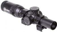 Firefield FF13022 Focal Plane 1-6x24 Illuminated Riflescope, 1-6x Magnification, 24 mm Objective Lens Diameter, Red/Green reticle illumination, 1/2" MOA adjustments, IPX4 waterproof, Precision multicoated optics, Equipped with a 30 millimeter tube, UPC 810119017338 (FF-13022 FF 13022) 