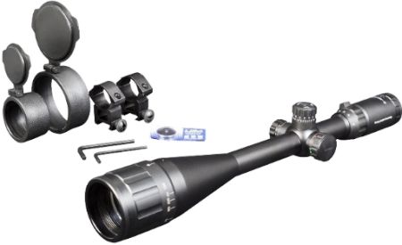 Firefield FF13045 Tactical 8-32x50AO IR Riflescope, Second Focal Plane Reticle, Red/Green Illuminated Mil-Dot Reticle, Multi-coated Optics, Adjustable Objective Lens for Parallax Adjustment, 8-32x Magnification, 50mm Objective Diameter, Field of View @ 100 yds 26.2-6.98, Dimensions 400 x 80 x 63mm, Weight 28oz, UPC 810119018434 (FF-13045 FF 13045)