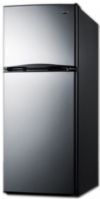 Summit FF1387SS Freestanding Top Freezer Refrigerator With 11.5 cu.ft. Total Capacity, 3 Glass Shelves, Right Hinge, Crisper Drawer, Frost Free Defrost, CFC Free In Stainless Steel, 24"; Large capacity, 11.5 cu.ft. interior offers generous storage in a slim fit; Interior light, automatically illuminates when you open the door; Frost-free operation, no-frost convenience for reduced user maintenance; UPC 761101043722 (SUMMITFF1387SS SUMMIT FF1387SS SUMMIT-F1387SS) 