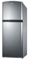 Summit FF1422SSRH Freestanding Counter Depth Top Freezer Refrigerator With 12.89 cu.ft. Total Capacity, 2 Glass Shelves, 3.92 cu.ft. Freezer Capacity, Right Hinge, Crisper Drawer, Frost Free Defrost, CFC Free In Stainless Steel, 26"; Frost-free operation, no-frost convenience for reduced user maintenance; Interior light, automatically illuminates when you open the door; UPC 761101050133 (SUMMITFF1422SSRH SUMMIT FF1422SSRH SUMMIT-FF1422SSRH) 