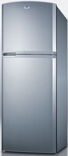 Summit FF1426PL Counter Depth Frost-free Refrigerator-Freezer, Platinum Cabinet, Full 13 cu.ft. capacity inside a unique 26