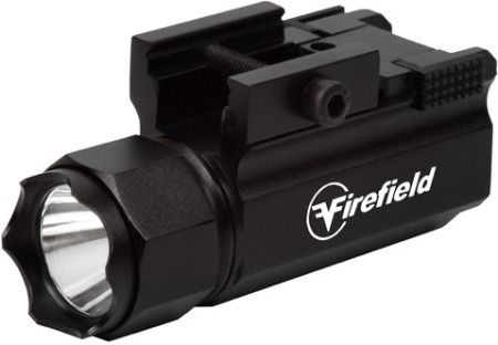 Firefield FF23011 Refurbished Tactical Pistol Flashlight, Lightweigh/compact design, Up to 120 lumens, Weapons mountable, Slide switch On/Off system, Cree Q2 LED, LED life 100000 hours, CR123A Battery (FF-23011 FF 23011)