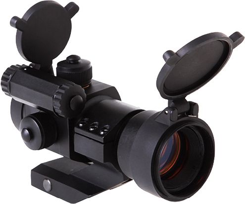 Firefield FF26002 Close Combat Red and Green Dot Sight, 3 MOA dot reticle, 27 mm objective lens diameter, F.O.V. @ 100 yds. is 57', 1 MOA windage/elevation adjustment, Water resistance rating of IPX6, Offers 80-150 hours of continuous illumination, Includes a CR2032 battery, weaver/picatinny mount, adjustment tool and lens cloth, UPC 810119017444 (FF-26002 FF 26002)