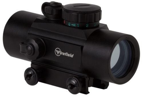 Firefield FF26008 Firefield Agility 1x30 Dot Sight with Multi-Reticle; 3 MOA Red Dot; Unlimited Eye Relief; Compact and Lightweight; Perfect for Rapid Fire or Moving Target Shooting; Wide Field of View; Magnification, x: 1; Field of View 100 yds: 40; Dimensions: 125mm x 67mm x 66mm; Weight: 8.4 oz; UPC 810119019622 (FF26008 FF-26008)