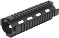 Firefield FF34001 Carbine 6.7 Inch Quad Rail, With hex wrench, Hard anodized aluminum construction, Mil-spec picatinny rails, Numbered rail slots for precise optic and accessory placement, Two-piece bolt on design prevents scratches and damage to weapons, Easy to install, Dimensions 9" H x 5.5" W x 1" D, Weight 1lb (FF-34001 FF 34001) 