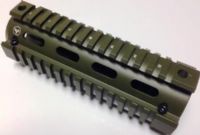 Firefield FF34001OD Carbine 6.7 Inch Quad Rail, Olive Drab, Hard anodized aluminum construction, Mil-spec picatinny rails, Numbered rail slots for precise optic and accessory placement, Two-piece bolt on design prevents scratches and damage to weapons, Easy to install, Dimensions 9" H x 5.5" W x 1" D, Weight 1lb (FF-34001OD FF 34001OD FF34001-OD FF34001 OD) 