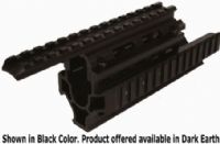 Firefield FF34008DE AK Carbine 8.65 Inch Rail, Dark Earth, Hard Anodized Alumninum Construction, Mil-Spec Picatinny Rails, Numbered Rail Slots, Easy to Install, Weight 8oz (FF-34008DE FF 34008DE FF34008-DE FF34008 DE) 