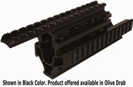 Firefield FF34008OD AK Carbine 8.65 Inch Rail, Olive Drab, Hard Anodized Alumninum Construction, Mil-Spec Picatinny Rails, Numbered Rail Slots, Easy to Install, Weight 8oz (FF-34008OD FF 34008OD FF34008-OD FF34008 OD)