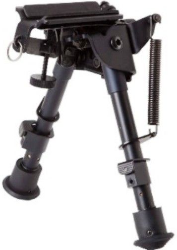 Firefield FF34023 Compact Bipod, Padded stock mount and adjustable legs that extend to multiple lengths ranging from 6-9 inches in length, Durable, Lightweight, Attaches to firearm's swivel stud, Rubber feet for maximum stability, Padded stock mount, Extends to multiple lengths, Pivot mount with tension adjustment, Sling attachment, Picatinny mount adapter included, UPC 810119018403 (FF-34023 FF 34023)