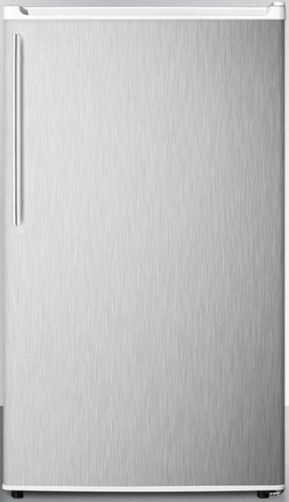 Summit FF412ESSSHVADA ADA Compliant ENERGY STAR Qualified Counter Height Compact Refrigerator-Freezer for Freestanding Use with Auto Defrost, Stainless Steel Door and Professional Thin Handle, White Cabinet, 3.6 cu.ft. Capacity, RHD Right Hand Door Swing, Adjustable thermostat, Crisper drawer, Door storage (FF-412ESSSHVADA FF 412ESSSHVADA FF412ESSSHV FF412ESSS FF412ES FF412)
