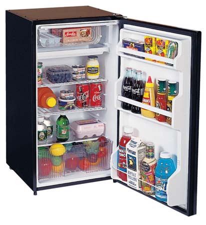 Summit FF-43 Freestanding Undercounter Refrigerator with Freezer and Automatic Defrost, 3.6 Cu. Ft., Black, Reversible door, 2 Adjustable wire shelves, Fruit and vegetable crisper, Door Storage for Large Bottles, Adjustable Thermostat (FF43 FF 43 FF F-F43)
