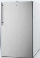 Summit FF511LBI7SSHVADA Commercially Listed ADA Compliant 20" Wide Built-in Undercounter All-refrigerator, Auto Defrost with Factory Installed Lock, Stainless Steel Door and Professional Vertical Thin Handle, White Cabinet, 4.1 CuFt Capacity, RHD Right Hand Door Swing, Adjustable shelves, Crisper drawer (FF-511LBI7SSHVADA FF 511LBI7SSHVADA FF511LBI7SSHV FF511LBI7SS FF511LBI7 FF511LBI FF511L FF511) 