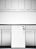 Summit FF511LBIMEDDT Slim 20" Wide All-refrigerator for Built-in Use with Internal Fan, Factory Installed Lock and Digital Thermostat, White Cabinet, 4.1 cu.ft. Capacity, RHD Right Hand Door Swing, Automatic defrost, Hospital grade cord with 'green dot' plug, Adjustable shelves, Flat door liner, Interior light, 33.13" Height to Hinge Cap (FF-511LBIMEDDT FF 511LBIMEDDT FF511LBIMED FF511LBI FF511L FF511) 