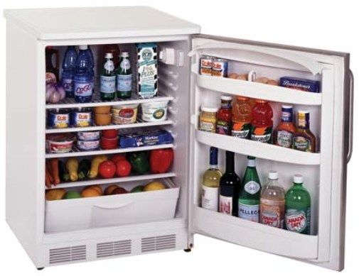 Summit FF6KeypadBI Undercounter Compact Refrigerator with Keypad Lock, Includes Built-in Fan, White, 5.5 Cubic Feet Capacity, Full automatic defrost, Reversible door, Interior light, Adjustable wire shelves (FF6KEYPAD-BI FF6 KEYPAD FF-6 FF6-KEYPAD)