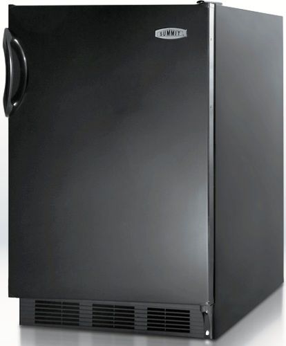Summit FF6B7 Commercially Approved Freestanding All-refrigerator, Jet Black Exterior Finish, Our unique 24