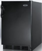 Summit FF6BADA ADA Compliant Freestanding Counter Height All-refrigerator, Black Cabinet, Less than 24 inches wide with a full 5.5 c.f. capacity, Reversible door, RHD Right Hand Door Swing, Professional handle, Automatic defrost, Hidden evaporator, One piece interior liner, Adjustable glass shelves, Fruit and vegetable crisper, Door shelves (FF-6BADA FF 6BADA FF6B FF6) 