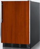 Summit FF6BBI7IFADA ADA Compliant Commercially Approved Built-in Undercounter All-refrigerator with Capable of Accepting Full Overlay Panels, Black Cabinet, 5.5 cu.ft. capacity, Reversible Door, RHD Right Hand Door Swing, Less than 24 inches wide, Automatic Defrost, Hidden evaporator, One piece interior liner, Adjustable glass shelves (FF-6BBI7IFADA FF 6BBI7IFADA FF6BBI7IF FF6BBI7 FF6BBI7IFADA FF6BBI FF6B) 