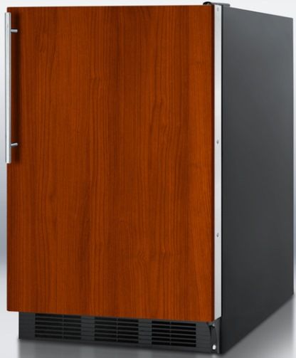 Summit FF6BBI7IFADA ADA Compliant Commercially Approved Built-in Undercounter All-refrigerator with Capable of Accepting Full Overlay Panels, Black Cabinet, 5.5 cu.ft. capacity, Reversible Door, RHD Right Hand Door Swing, Less than 24 inches wide, Automatic Defrost, Hidden evaporator, One piece interior liner, Adjustable glass shelves (FF-6BBI7IFADA FF 6BBI7IFADA FF6BBI7IF FF6BBI7 FF6BBI7IFADA FF6BBI FF6B)